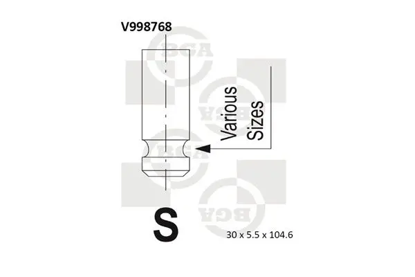 Izplūdes vārsts BGA V998768