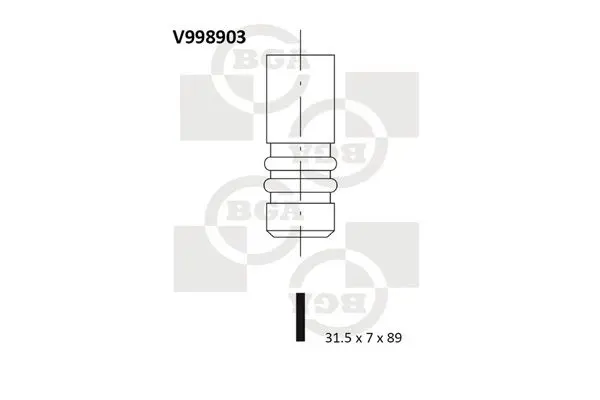 Izplūdes vārsts BGA V998903