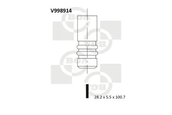 Ieplūdes vārsts BGA V998914