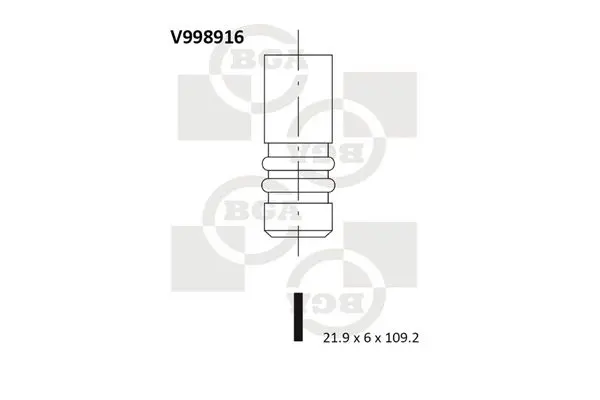 Ieplūdes vārsts BGA V998916