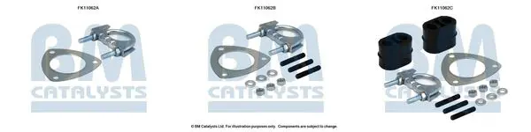 Montāžas komplekts, Sodrēju-/Daļiņu filtrs BM CATALYSTS