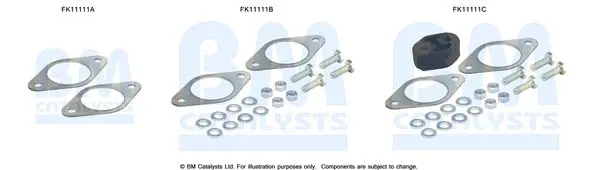 Montāžas komplekts, Sodrēju-/Daļiņu filtrs BM CATALYSTS