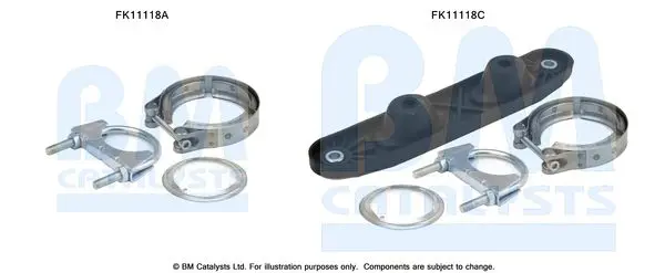 Montāžas komplekts, Sodrēju-/Daļiņu filtrs BM CATALYSTS
