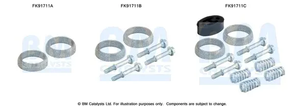 Montāžas komplekts, Katalizators BM CATALYSTS FK91711