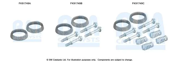 Montāžas komplekts, Katalizators BM CATALYSTS FK91749