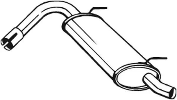 Izplūdes gāzu trokšņa slāpētājs (pēdējais) BOSAL