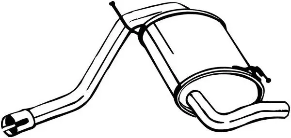 Izplūdes gāzu trokšņa slāpētājs (pēdējais) BOSAL