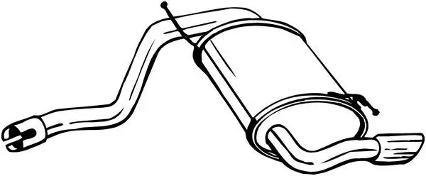 Izplūdes gāzu trokšņa slāpētājs (pēdējais) BOSAL