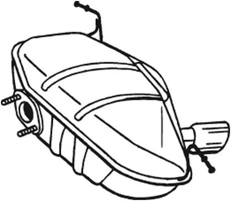 Izplūdes gāzu trokšņa slāpētājs (pēdējais) BOSAL
