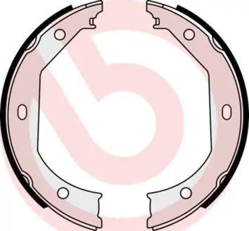 Bremžu loku kompl., Stāvbremze BREMBO S06509