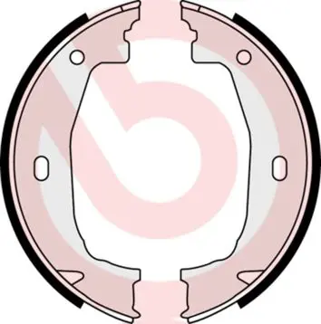 Bremžu loku kompl., Stāvbremze BREMBO S06510