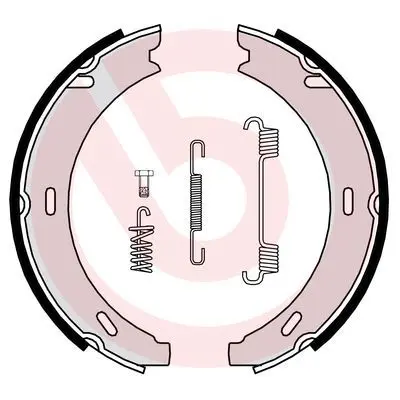 Bremžu loku kompl., Stāvbremze BREMBO S50502