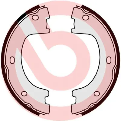 Bremžu loku kompl., Stāvbremze BREMBO S50521