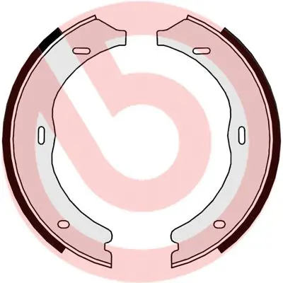 Bremžu loku kompl., Stāvbremze BREMBO S50524