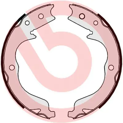 Bremžu loku kompl., Stāvbremze BREMBO S61542