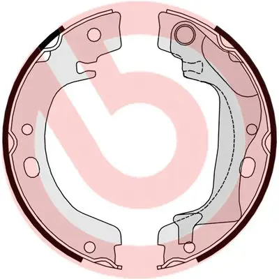 Bremžu loku kompl., Stāvbremze BREMBO S83560