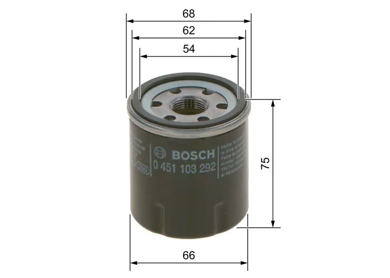Eļļas filtrs Bosch 0451103292
