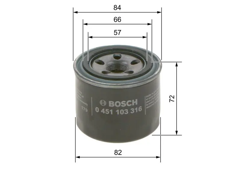 Eļļas filtrs Bosch 0451103316
