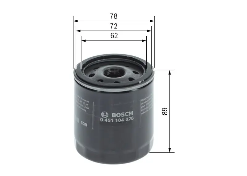 Eļļas filtrs Bosch 0451104026
