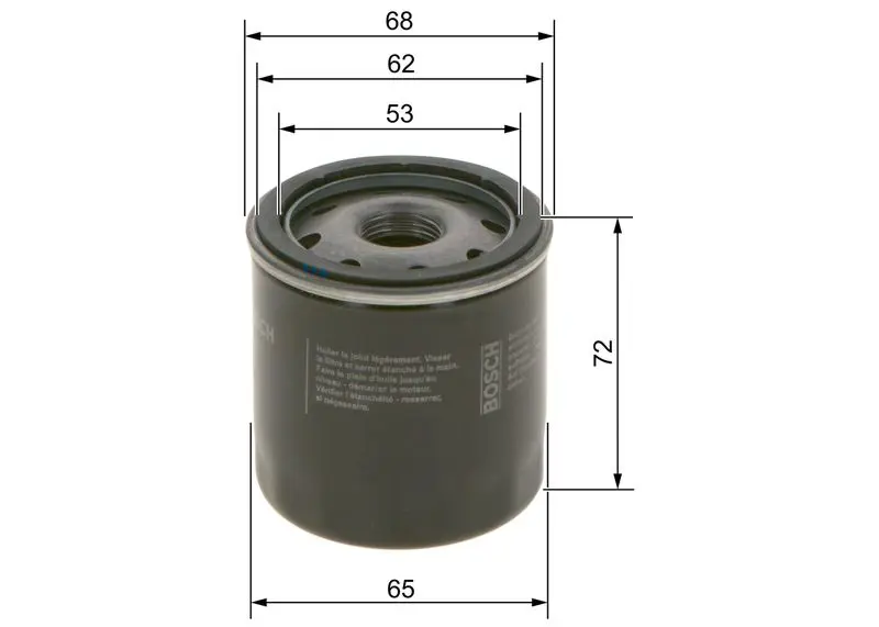 Eļļas filtrs Bosch 0986452028