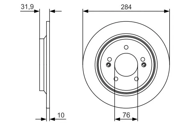 Bremžu diski Bosch 0986479V09