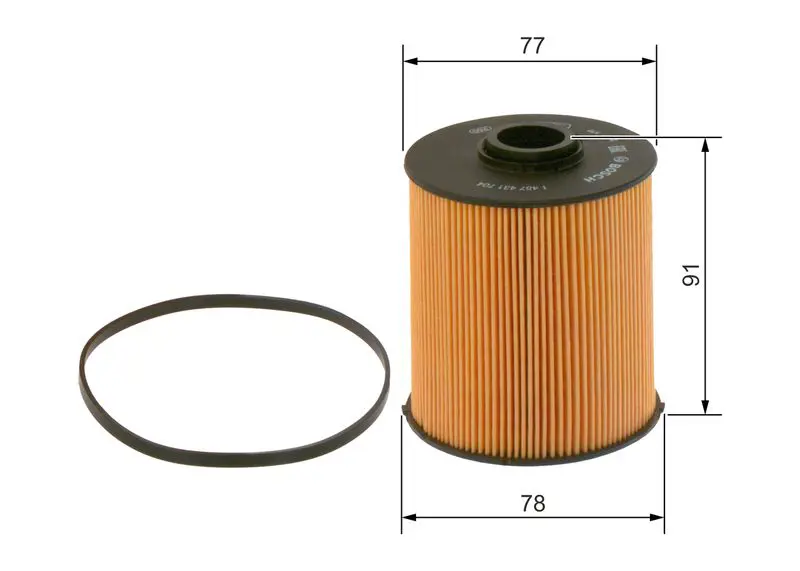 Degvielas filtrs Bosch 1457431704