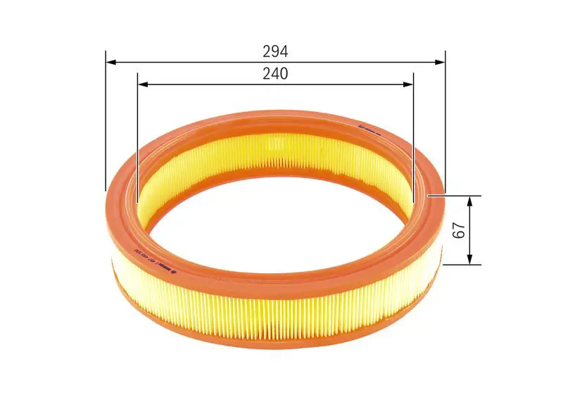 Gaisa filtrs Bosch 1457433330