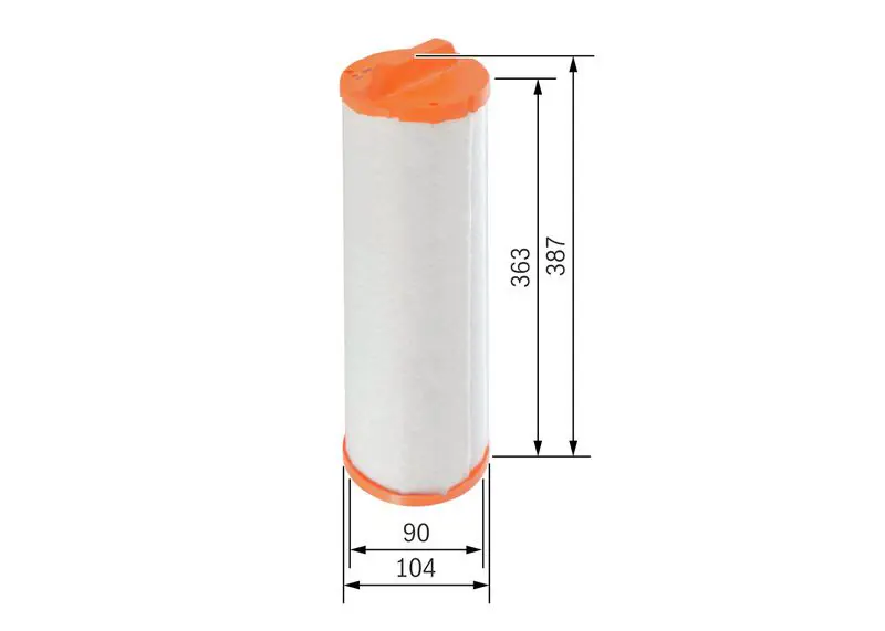Sekundārā gaisa filtrs Bosch F026400340