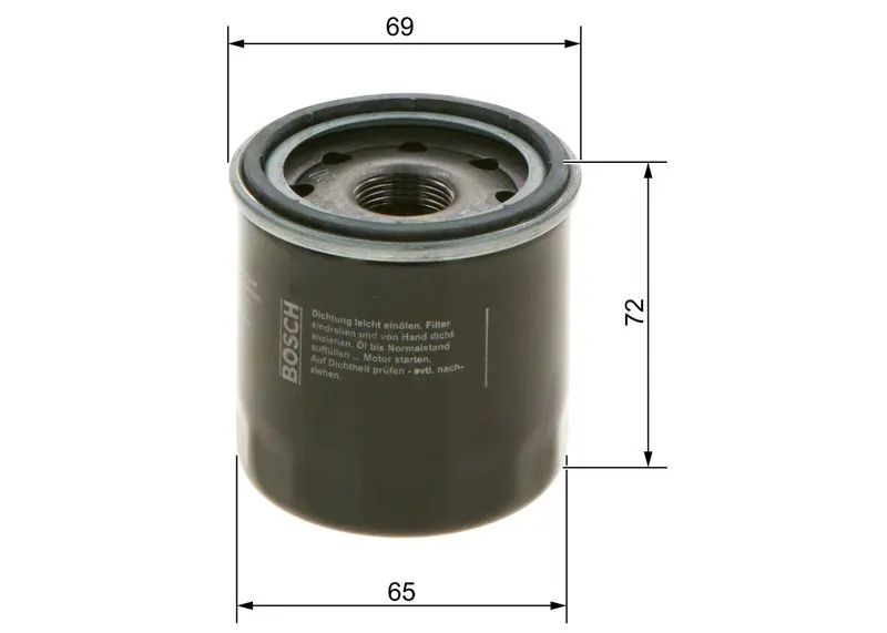 Eļļas filtrs Bosch F026407001
