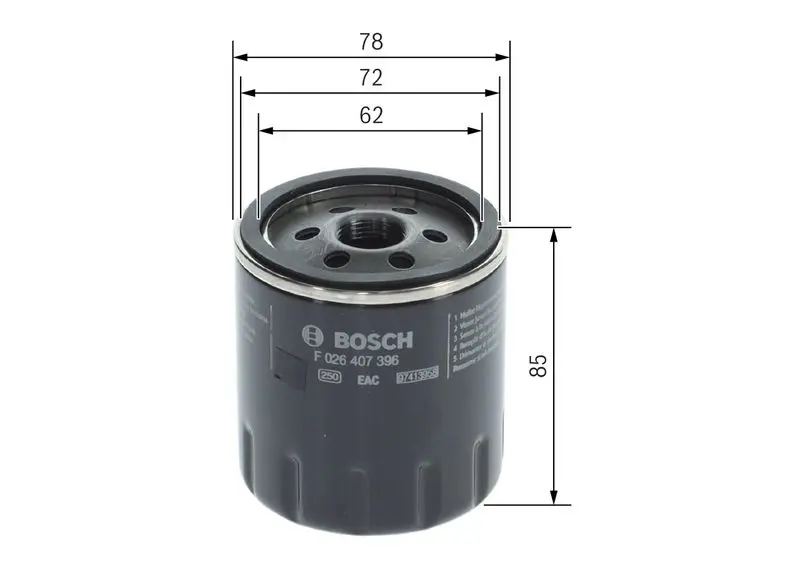 Eļļas filtrs Bosch F026407396