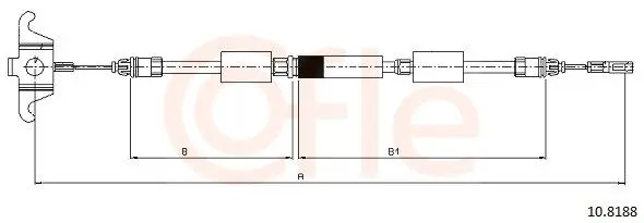 Cable Pull, parking brake COFLE 92108188