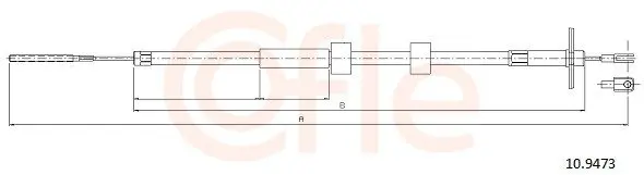 Cable Pull, parking brake COFLE 92109473