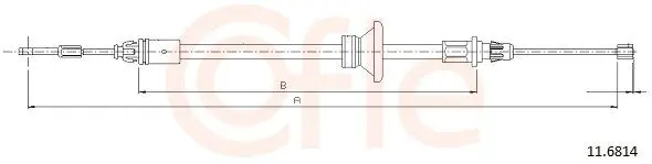 Cable Pull, parking brake COFLE 92116814