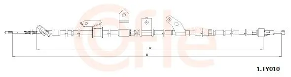 Cable Pull, parking brake COFLE 921TY010