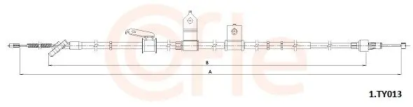 Cable Pull, parking brake COFLE 921TY013