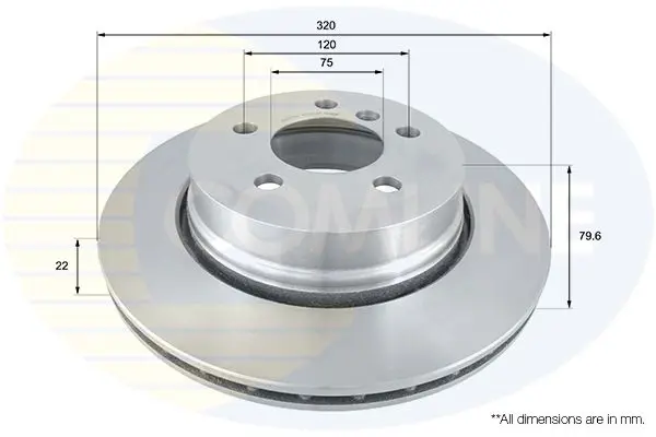 Bremžu diski COMLINE ADC1720V