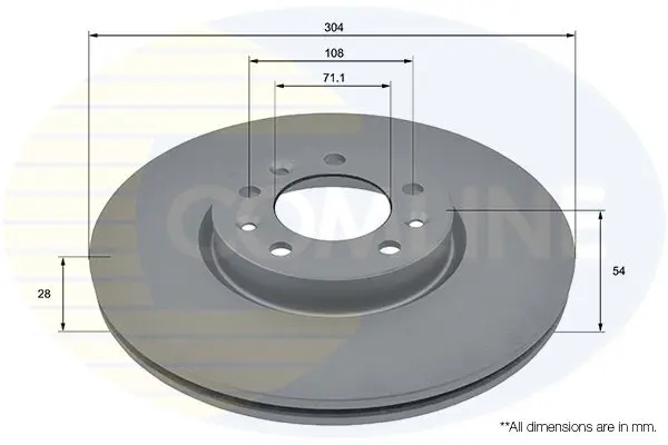 Bremžu diski COMLINE ADC2848V