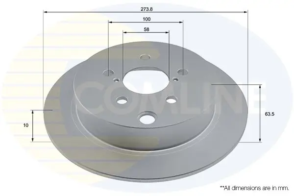 Brake Disc COMLINE ADC2912
