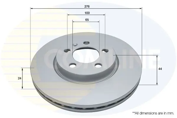 Brake Disc COMLINE ADC2992V