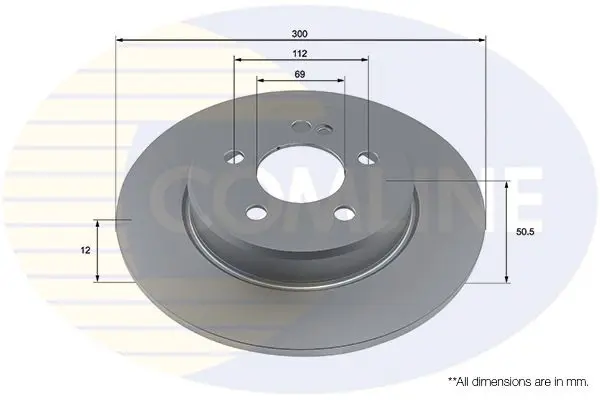 Brake Disc COMLINE ADC4052