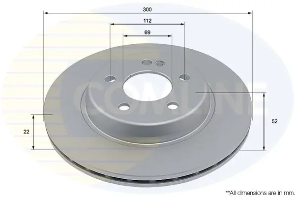 Brake Disc COMLINE ADC4075V