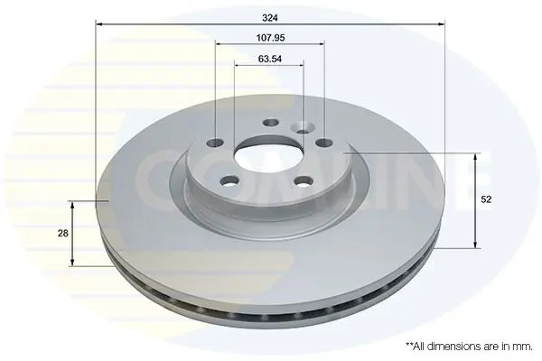 Brake Disc COMLINE ADC5057V