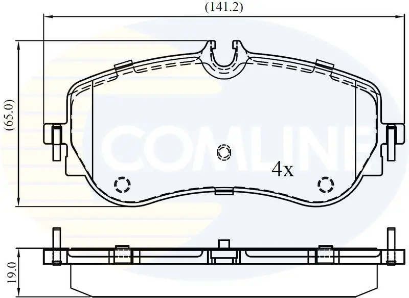 Brake Pad Set, disc brake COMLINE