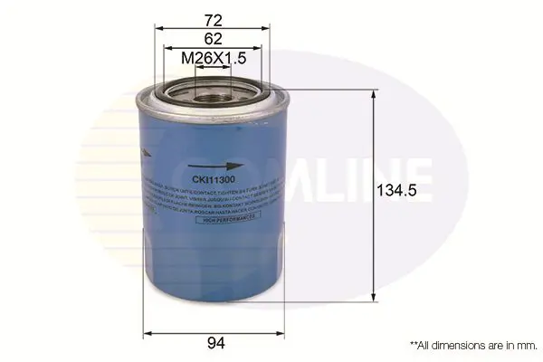 Eļļas filtrs COMLINE CKI11300
