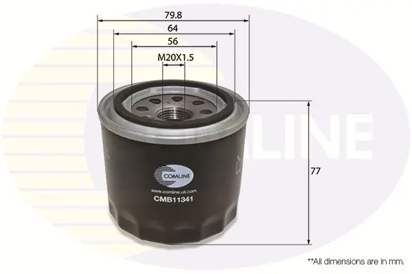 Eļļas filtrs COMLINE CMB11341