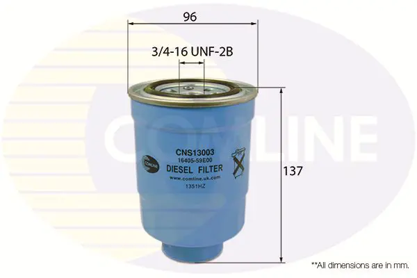Degvielas filtrs COMLINE CNS13003