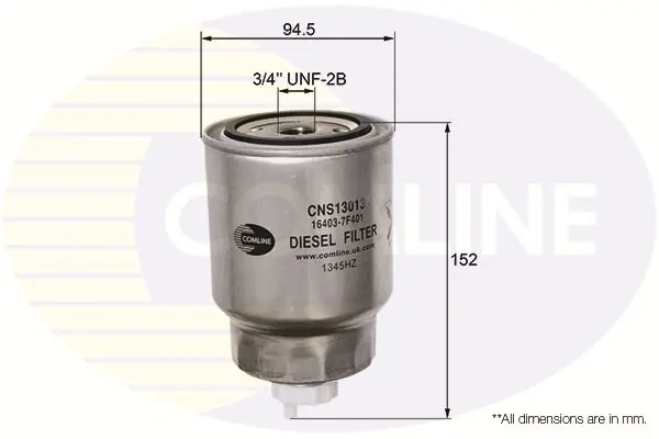 Degvielas filtrs COMLINE CNS13013