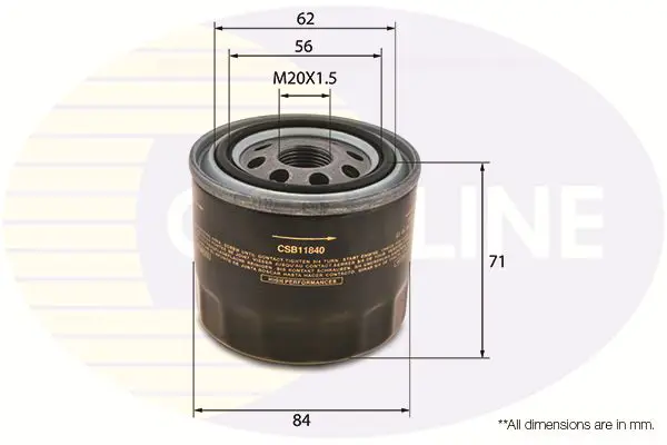 Eļļas filtrs COMLINE CSB11840