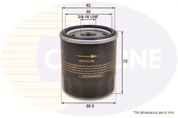 Eļļas filtrs COMLINE CTY11170