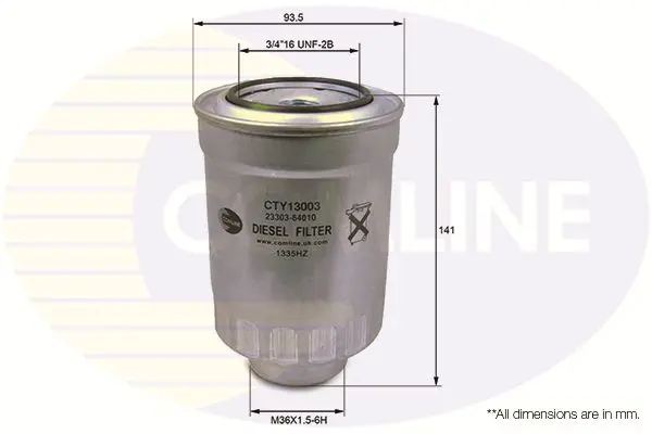 Degvielas filtrs COMLINE CTY13003